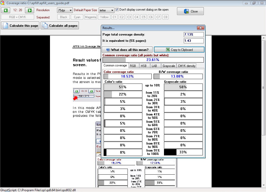 APFill Ink and Toner Coverage Calculator v5.5.5683