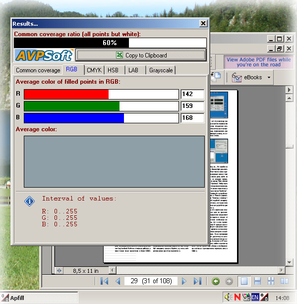 How APFill Ink and Toner Coverage Meter works: Next Step