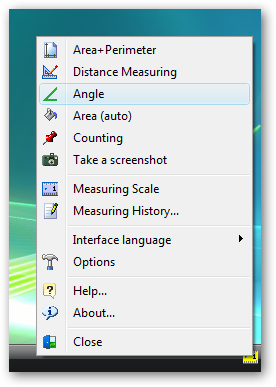 universal desktop ruler 36 menu