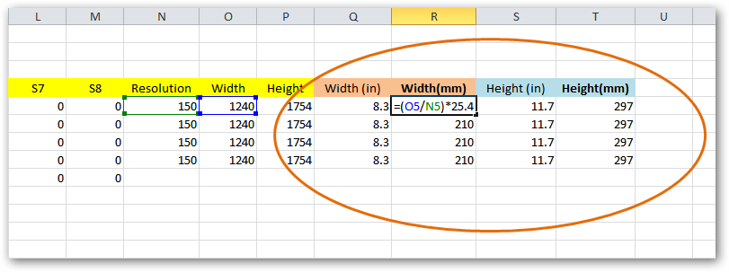 APFill using Excel templates to know PDF page dimension width mm