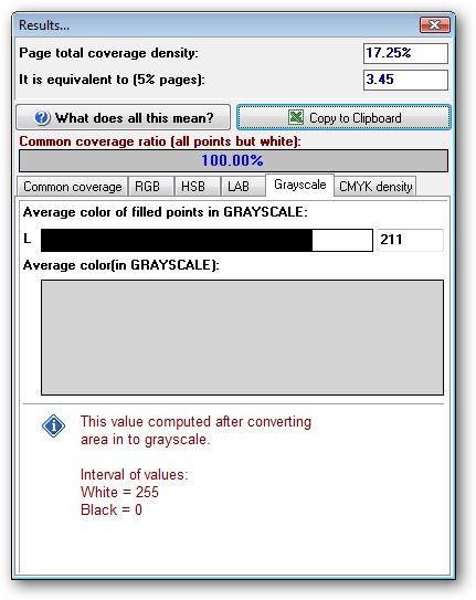 APFill - Ink, toner coverage meter. Calculate toner coverage utility