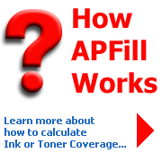 How APFill Ink coverage meter works. Learn more how to calculate Ink or Toner coverage on the page